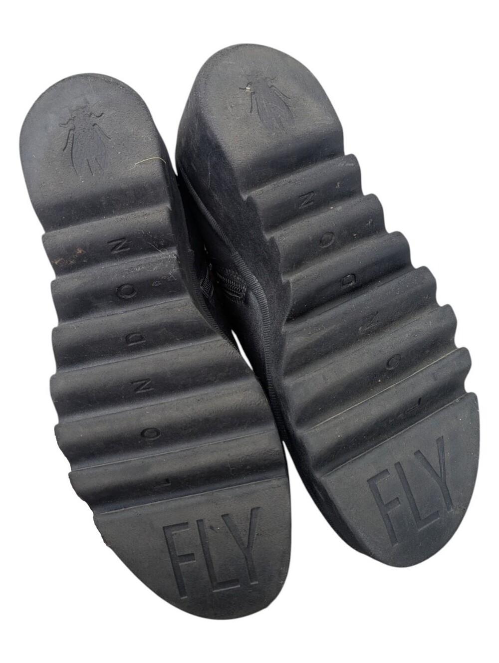 Fly London BELI458FLY Black Wedge Booties - Picture 5 of 7